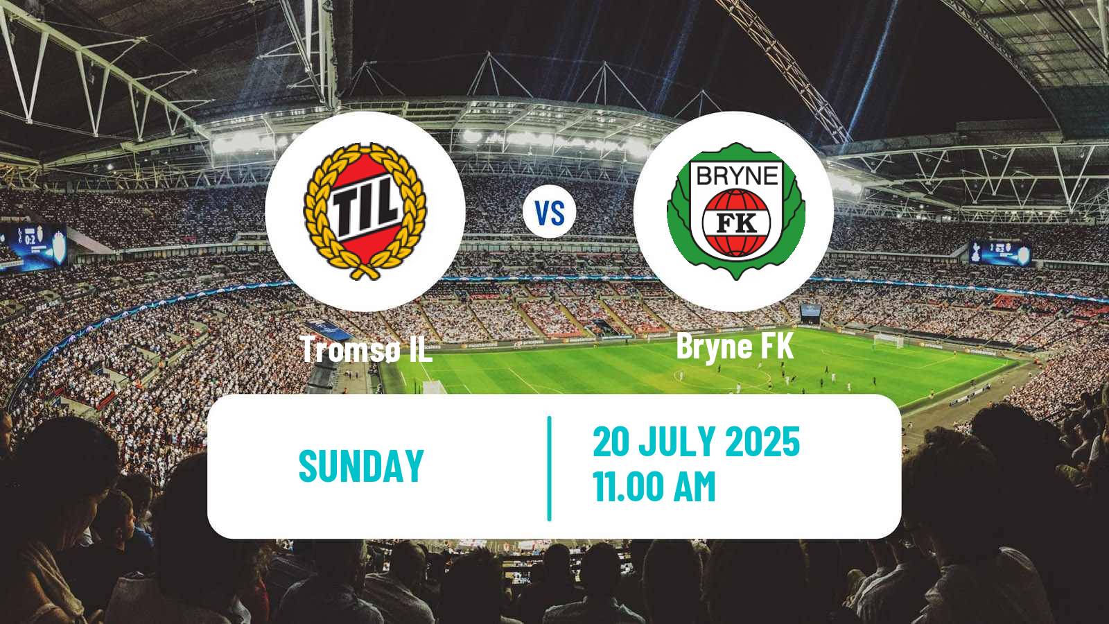 Soccer Norwegian Eliteserien Tromsø - Bryne