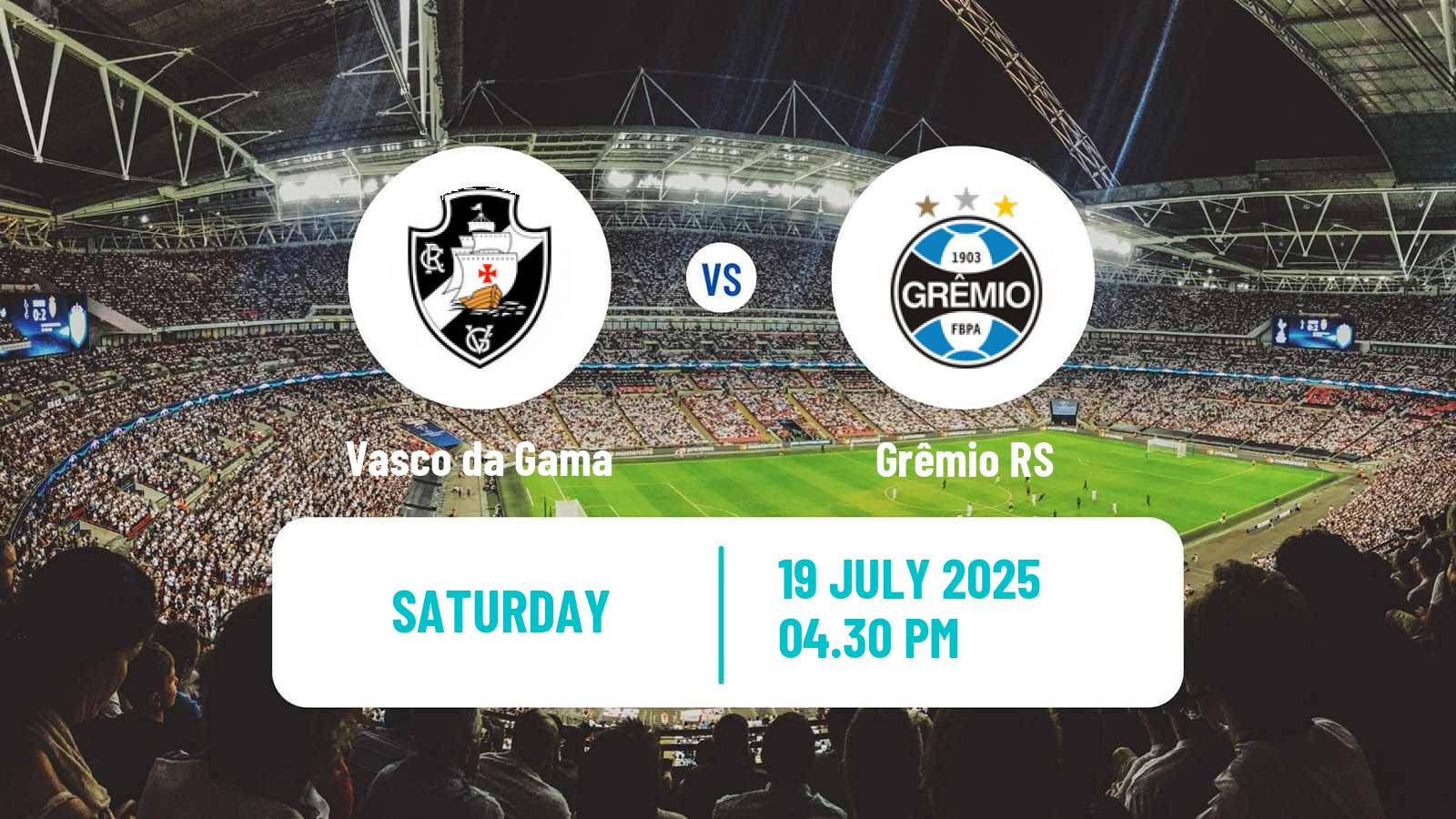 Soccer Brazilian Serie A Vasco da Gama - Grêmio