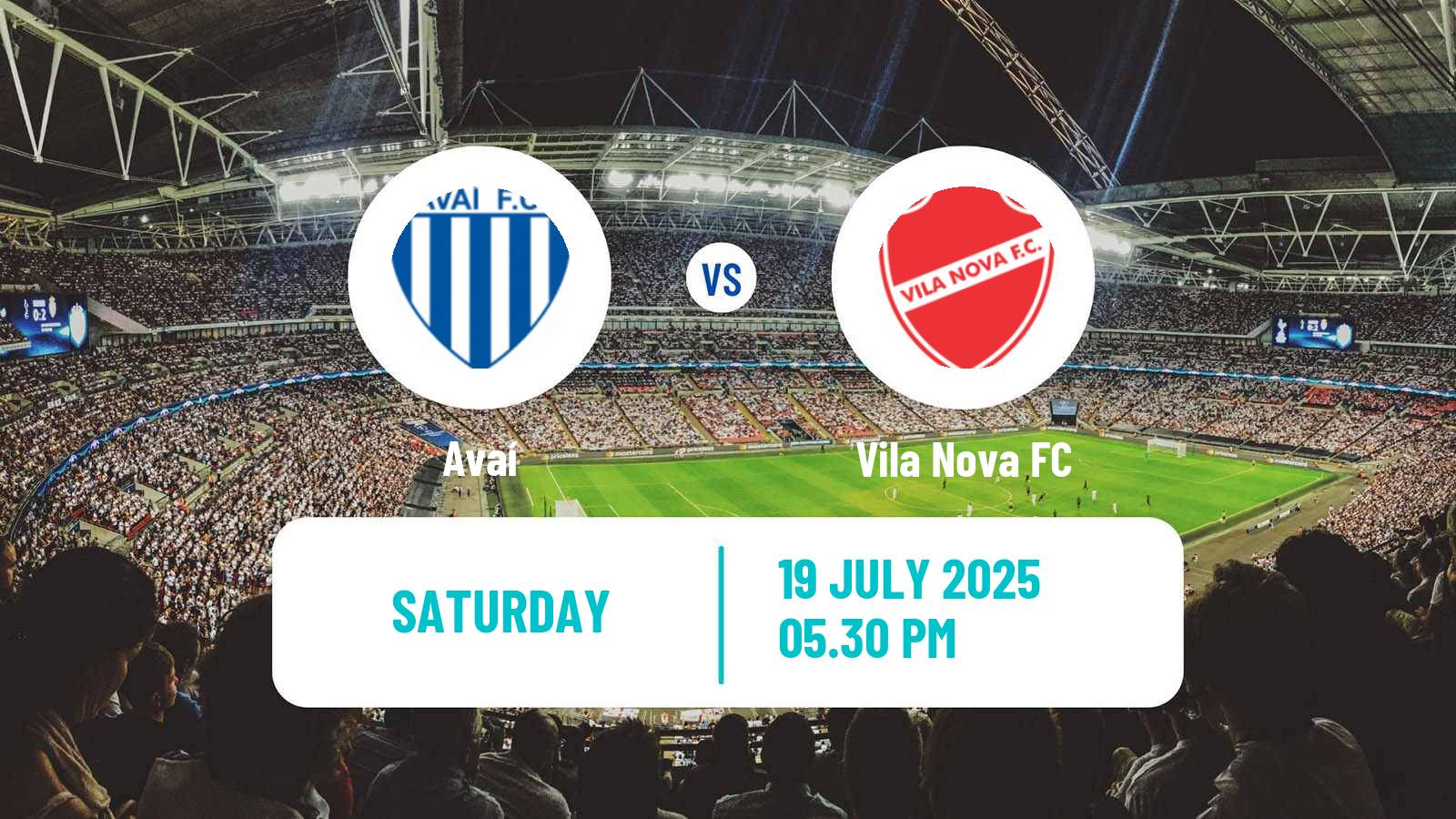 Soccer Brazilian Serie B Avaí - Vila Nova