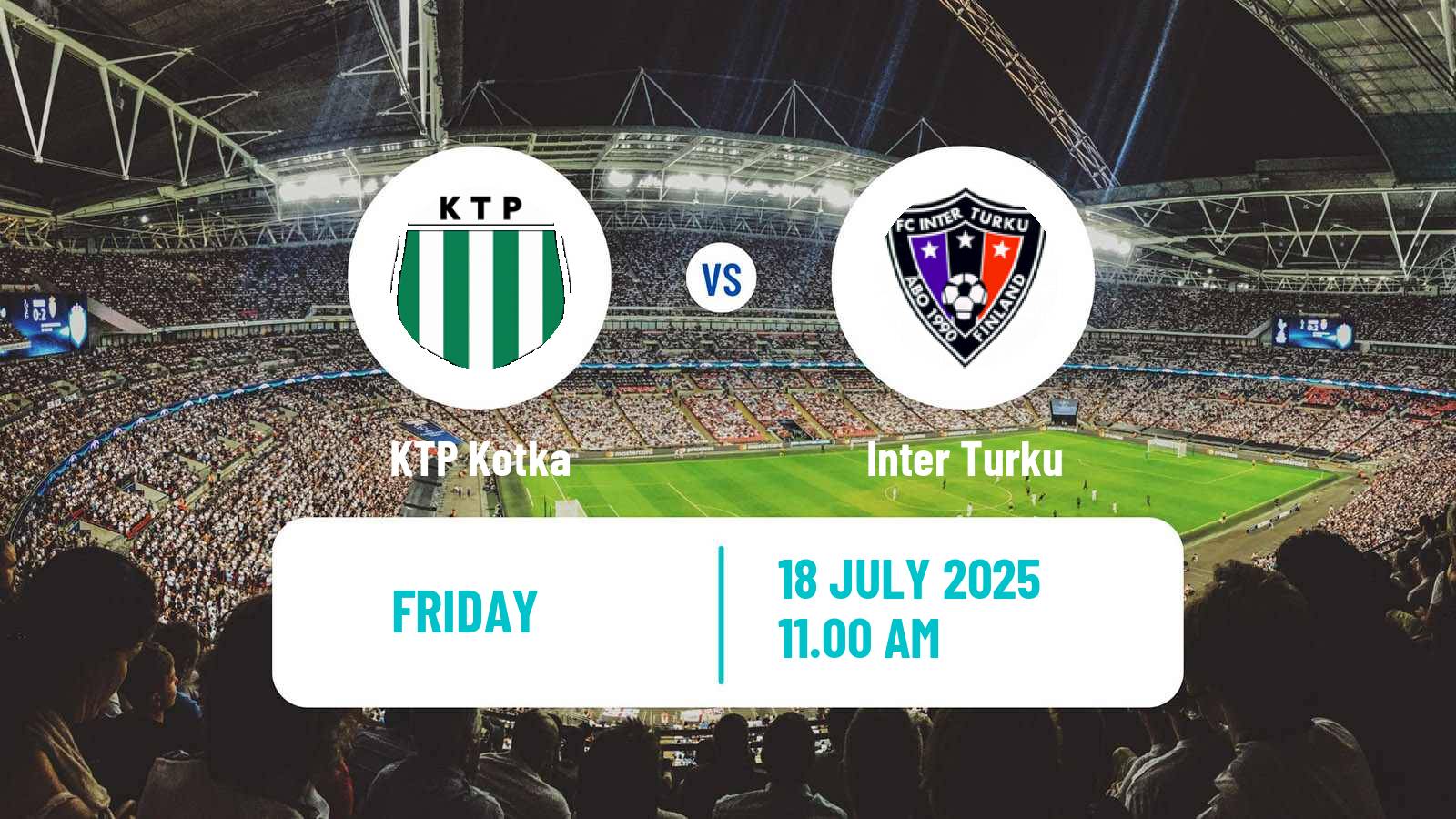 Soccer Finnish Veikkausliiga KTP Kotka - Inter Turku