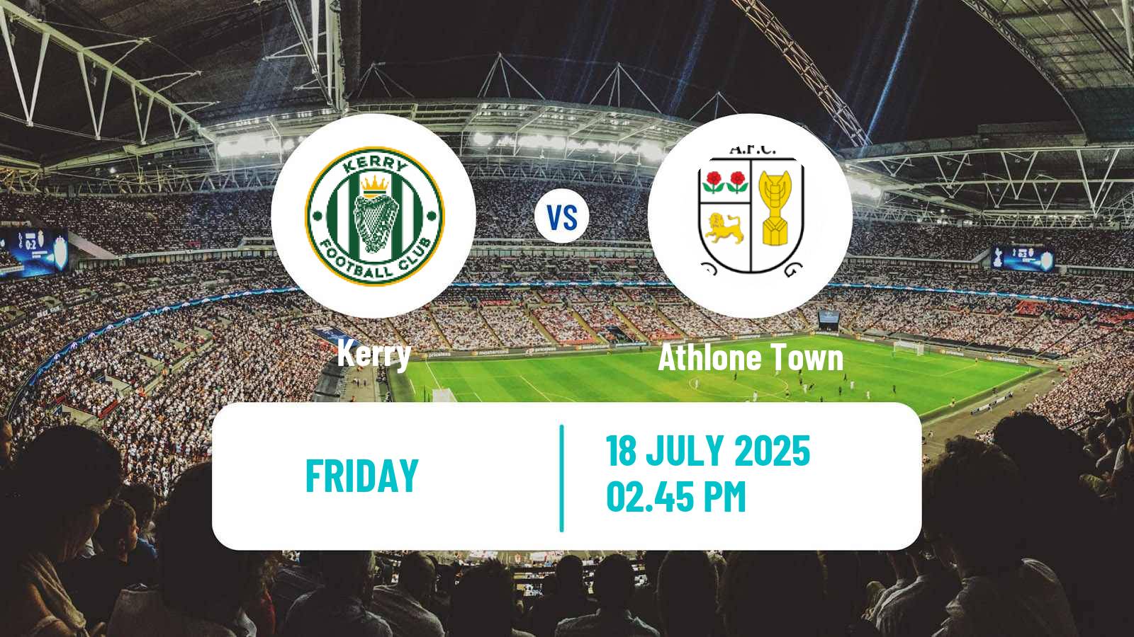 Soccer Irish FAI Cup Kerry - Athlone Town