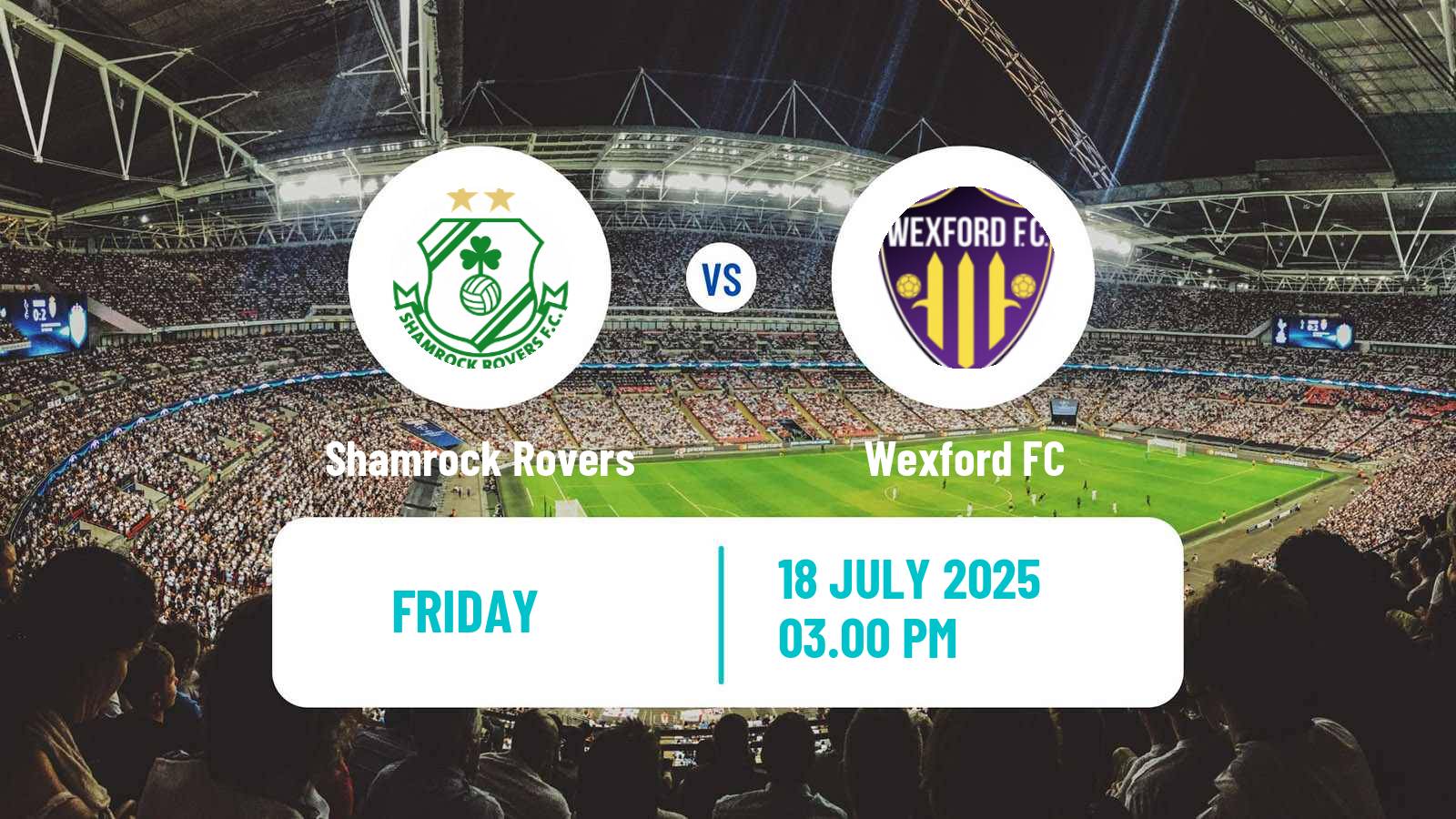 Soccer Irish FAI Cup Shamrock Rovers - Wexford