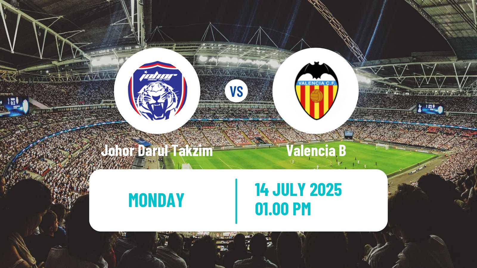 Soccer Club Friendly Johor Darul Takzim - Valencia B