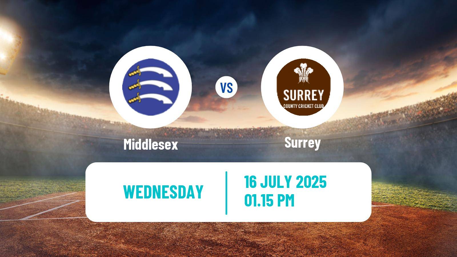 Cricket Vitality Blast Middlesex - Surrey