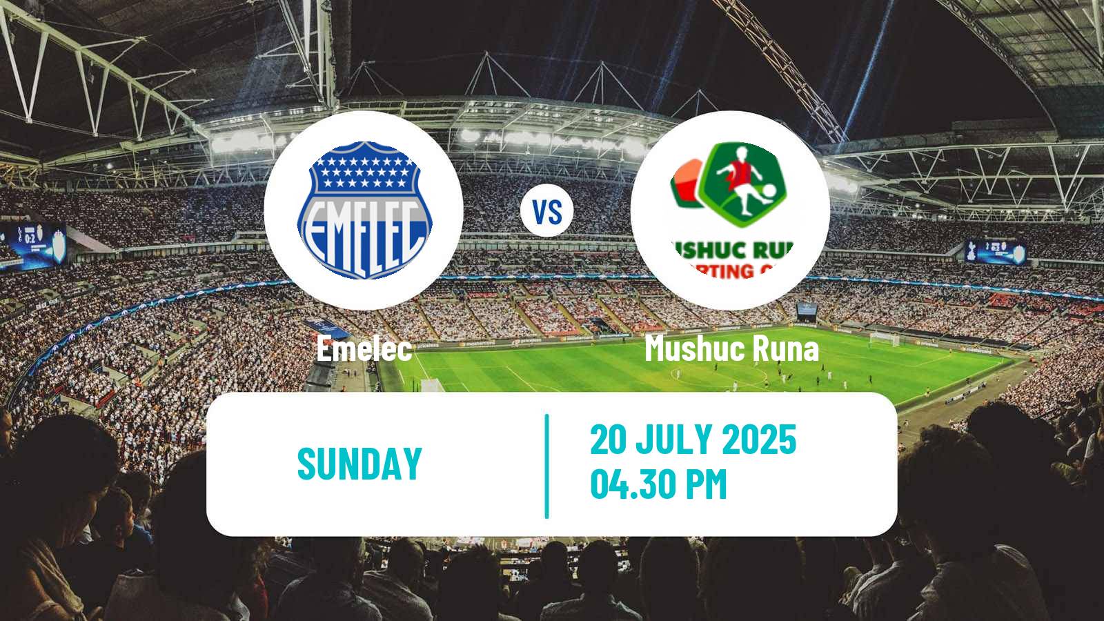 Soccer Ecuadorian Liga Pro Emelec - Mushuc Runa