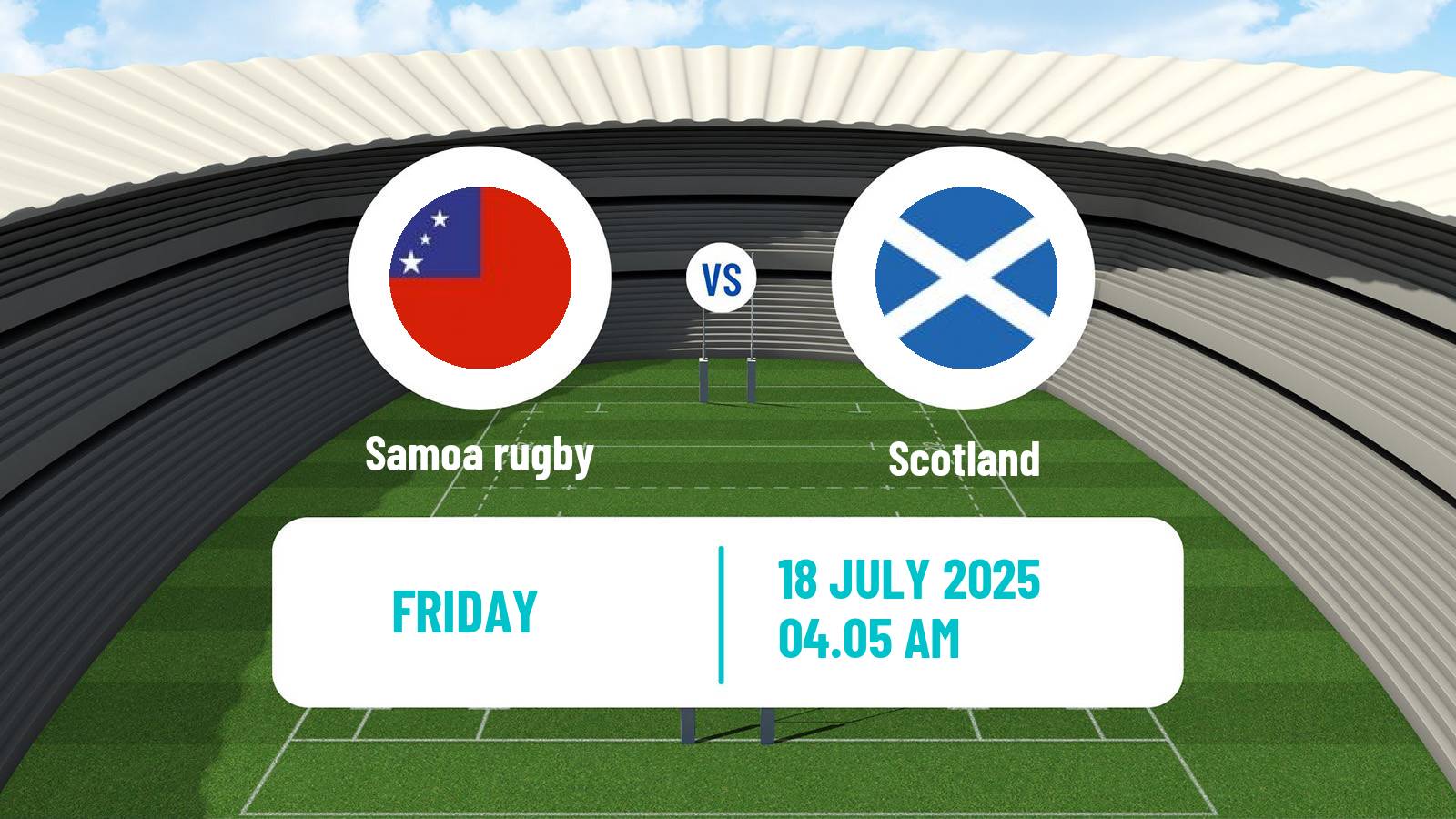 Rugby union Friendly International Rugby Union Samoa - Scotland