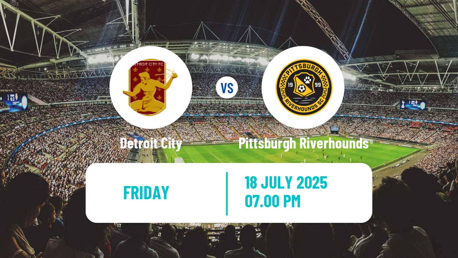 Soccer USL Championship Detroit City - Pittsburgh Riverhounds