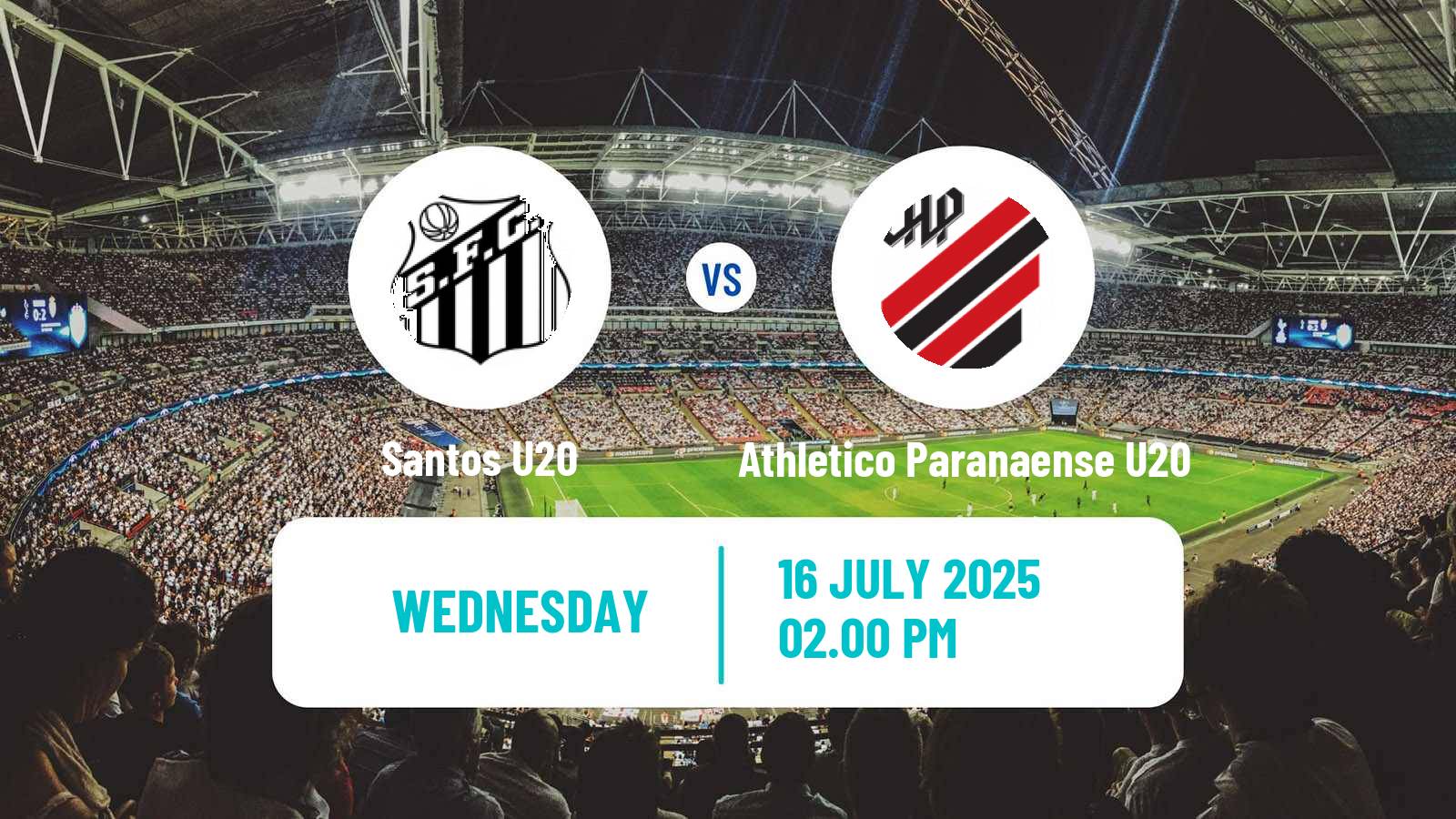 Soccer Brasileiro U20 Santos U20 - Athletico Paranaense U20