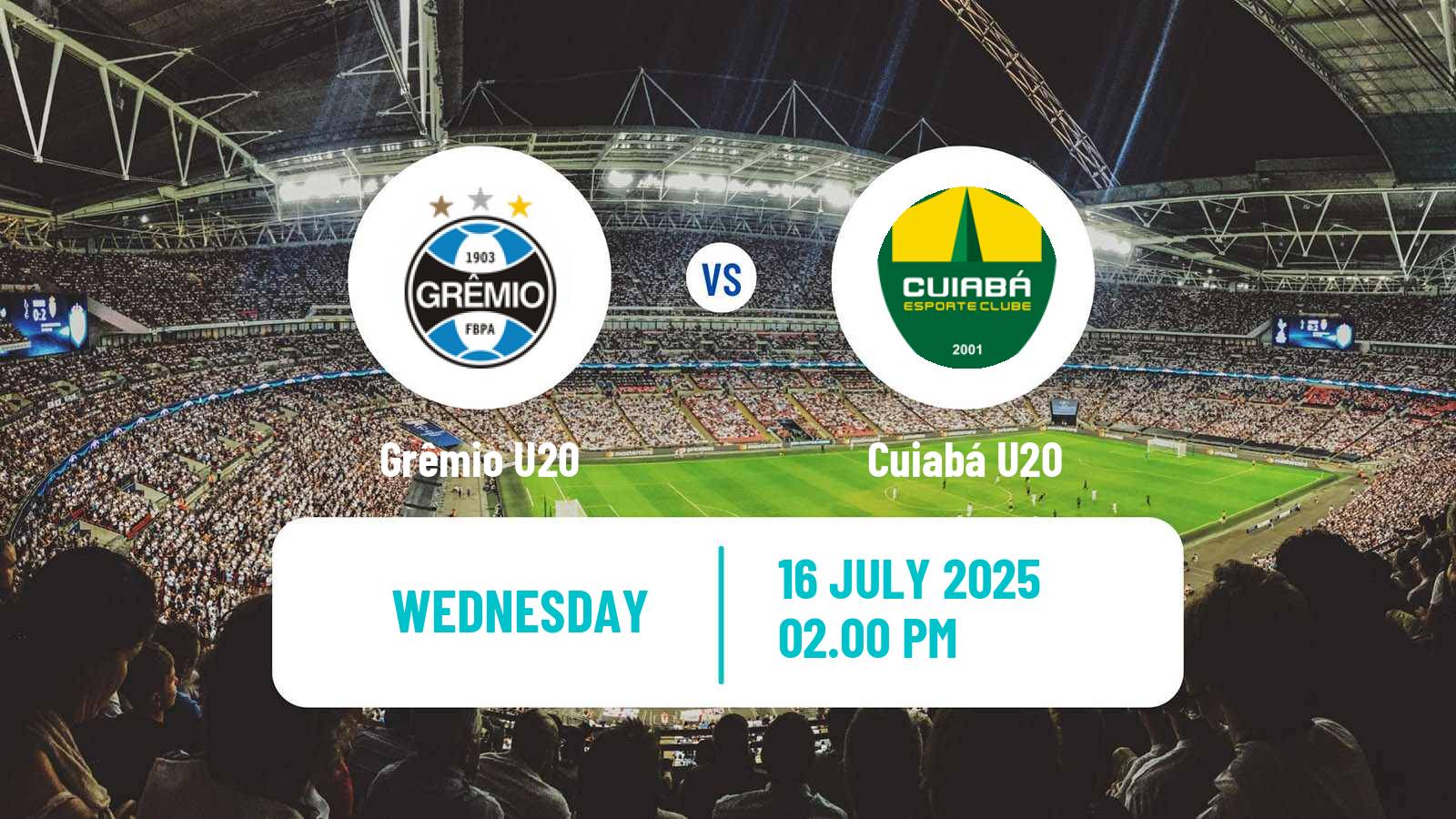 Soccer Brasileiro U20 Grêmio U20 - Cuiabá U20