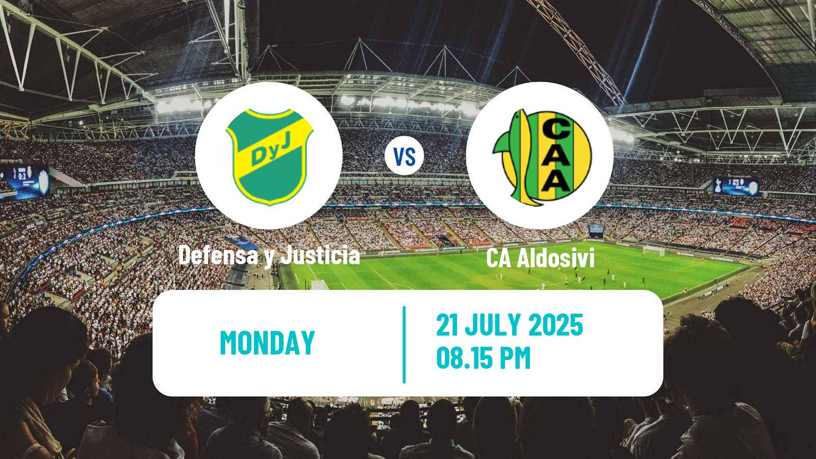 Soccer Argentinian Liga Profesional Defensa y Justicia - Aldosivi