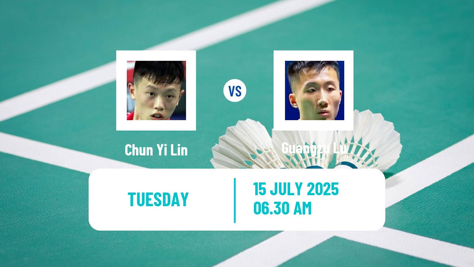 Badminton BWF World Tour Japan Open Men Chun Yi Lin - Guangzu Lu