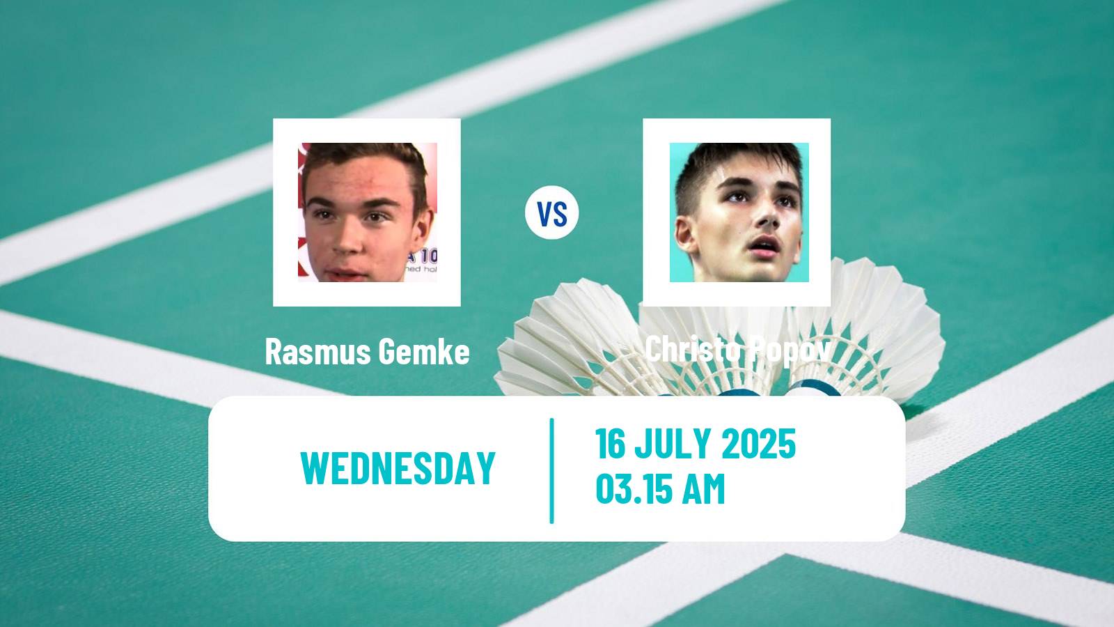Badminton BWF World Tour Japan Open Men Rasmus Gemke - Christo Popov