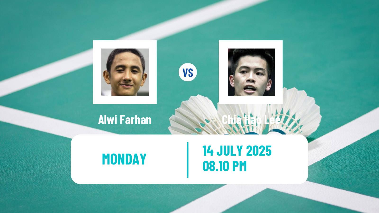Badminton BWF World Tour Japan Open Men Alwi Farhan - Chia Hao Lee