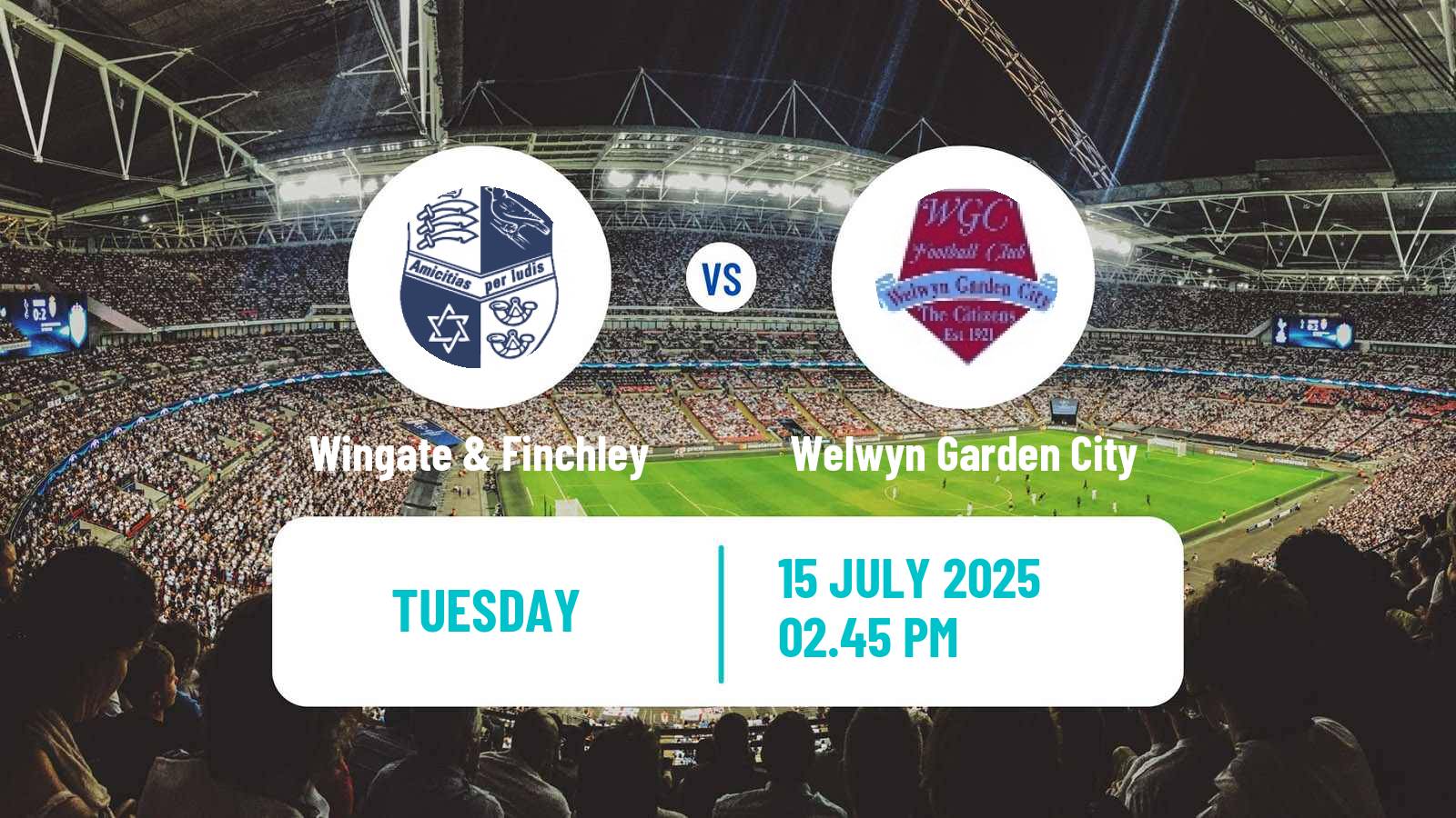 Soccer Club Friendly Wingate & Finchley - Welwyn Garden City