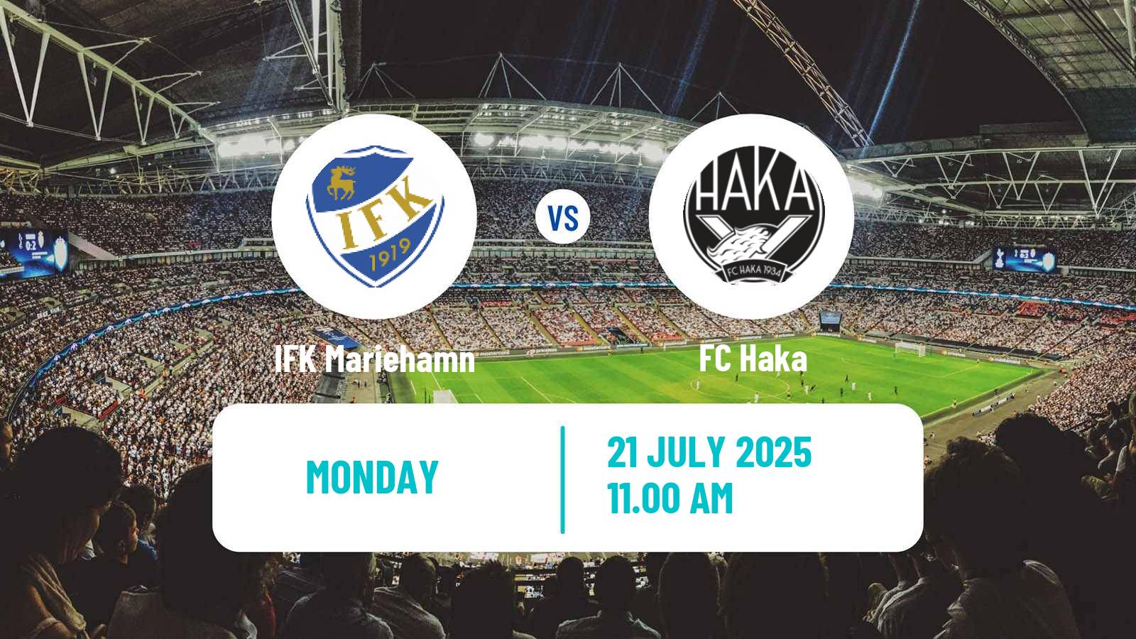 Soccer Finnish Veikkausliiga IFK Mariehamn - Haka