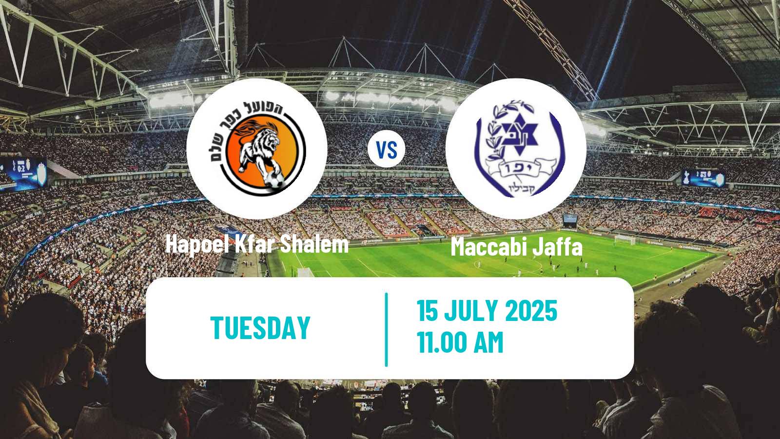 Soccer Club Friendly Hapoel Kfar Shalem - Maccabi Jaffa