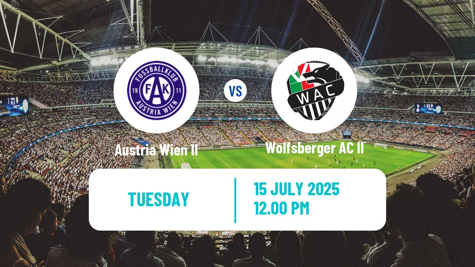 Soccer Club Friendly Austria Wien II - Wolfsberger AC II