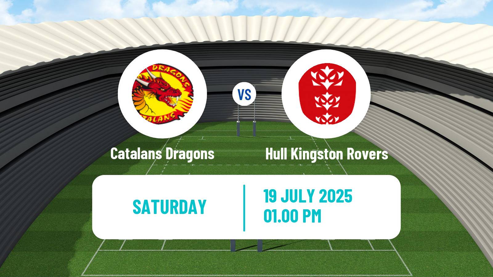 Rugby league Super League Rugby Catalans Dragons - Hull Kingston Rovers