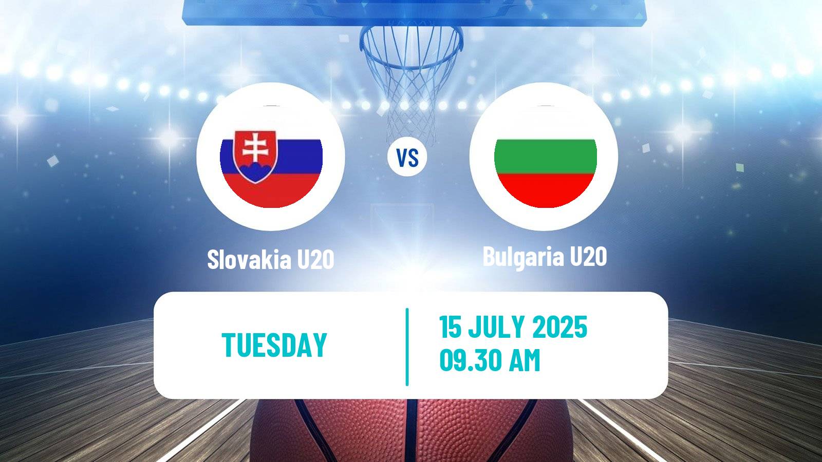 Basketball EuroBasket U20 B Slovakia U20 - Bulgaria U20