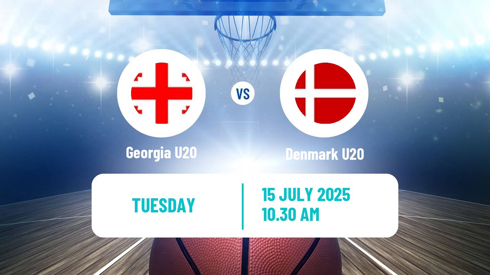Basketball EuroBasket U20 B Georgia U20 - Denmark U20