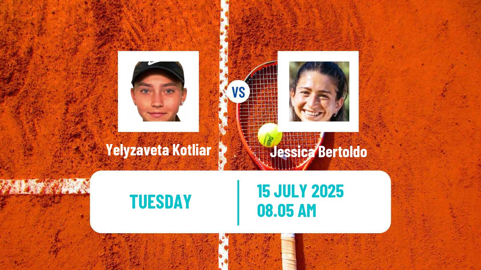 Tennis ITF W35 Torino Women Yelyzaveta Kotliar - Jessica Bertoldo