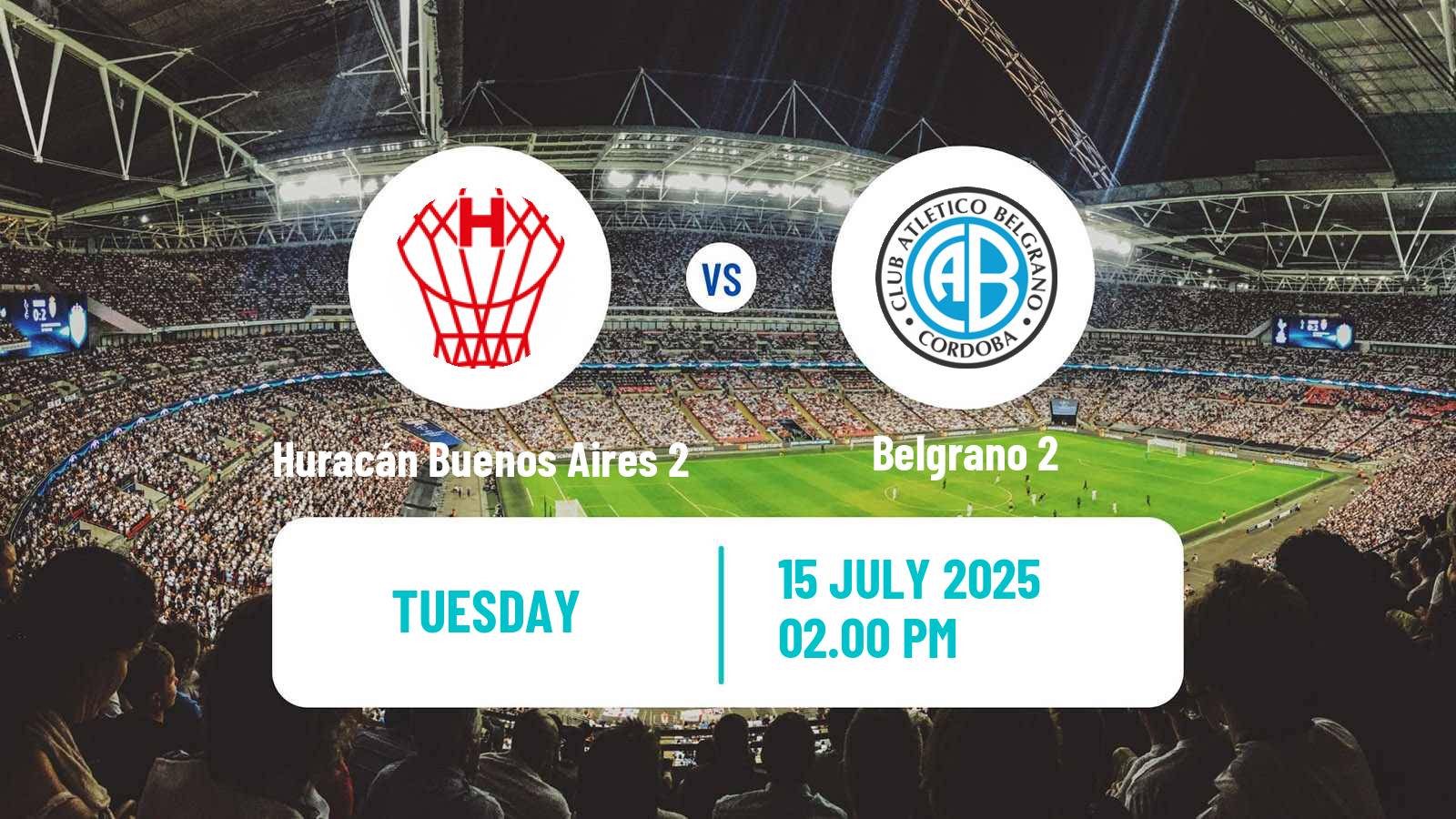 Soccer Argentinian Reserve League Huracán Buenos Aires 2 - Belgrano 2