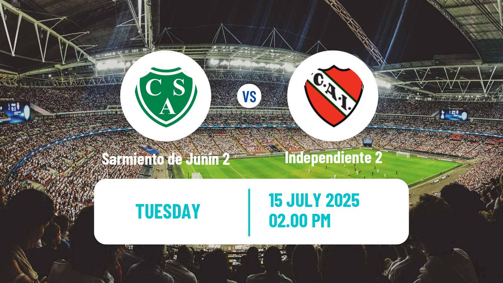 Soccer Argentinian Reserve League Sarmiento de Junín 2 - Independiente 2