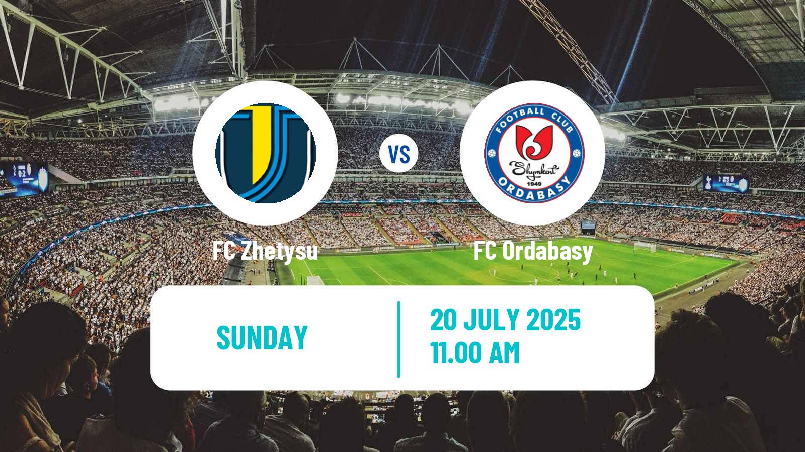 Soccer Kazakh Premier League Zhetysu - Ordabasy