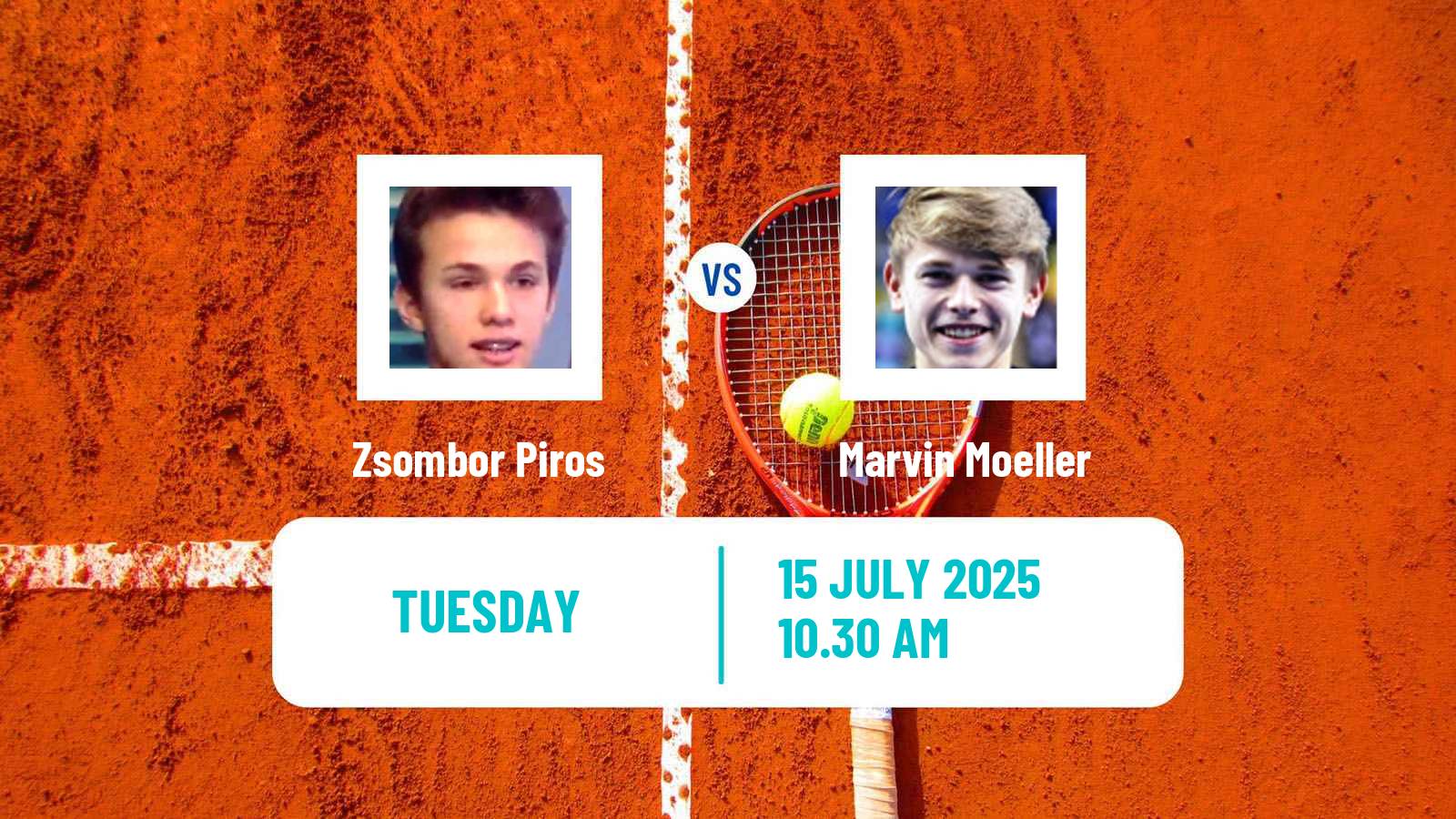 Tennis Bunschoten Challenger Men Zsombor Piros - Marvin Moeller