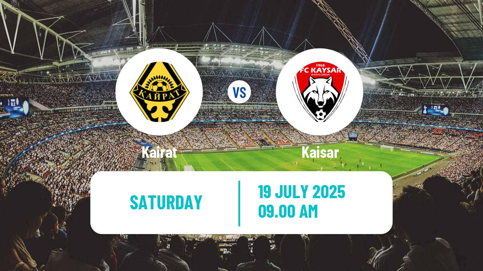 Soccer Kazakh Premier League Kairat - Kaisar