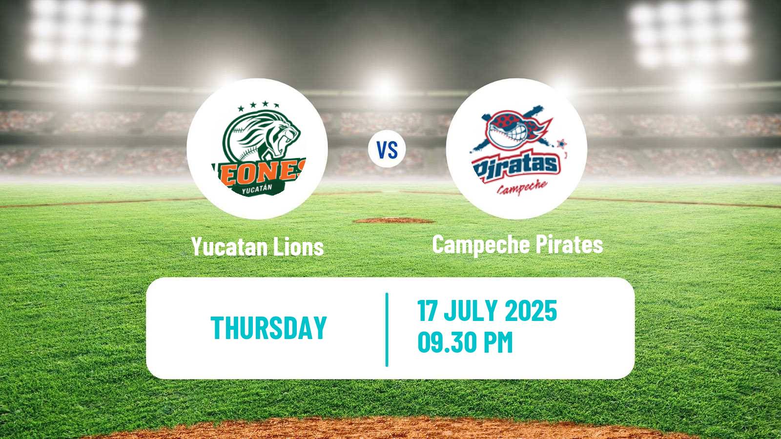 Baseball LMB Yucatan Lions - Campeche Pirates