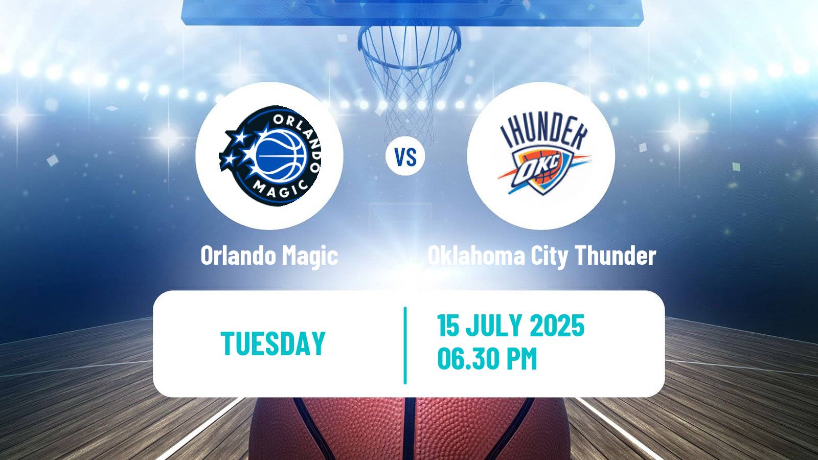 Basketball NBA Las Vegas Summer League Orlando Magic - Oklahoma City Thunder