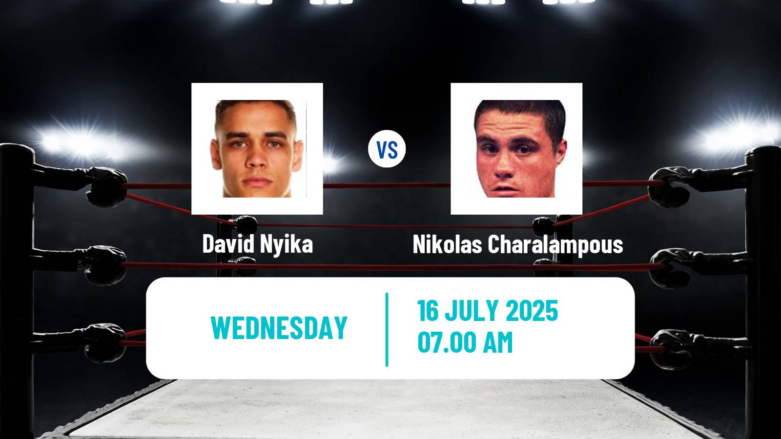 Boxing Cruiserweight Others Matches Men David Nyika - Nikolas Charalampous