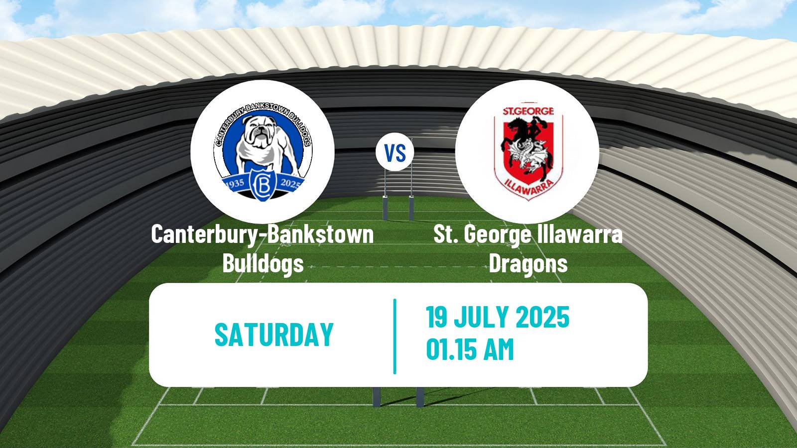 Rugby league Australian Premiership Rugby League Women Canterbury-Bankstown Bulldogs - St. George Illawarra Dragons