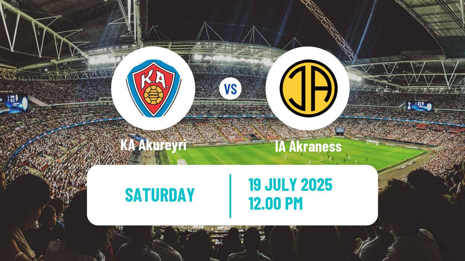 Soccer Icelandic Besta-deild karla KA Akureyri - Akraness