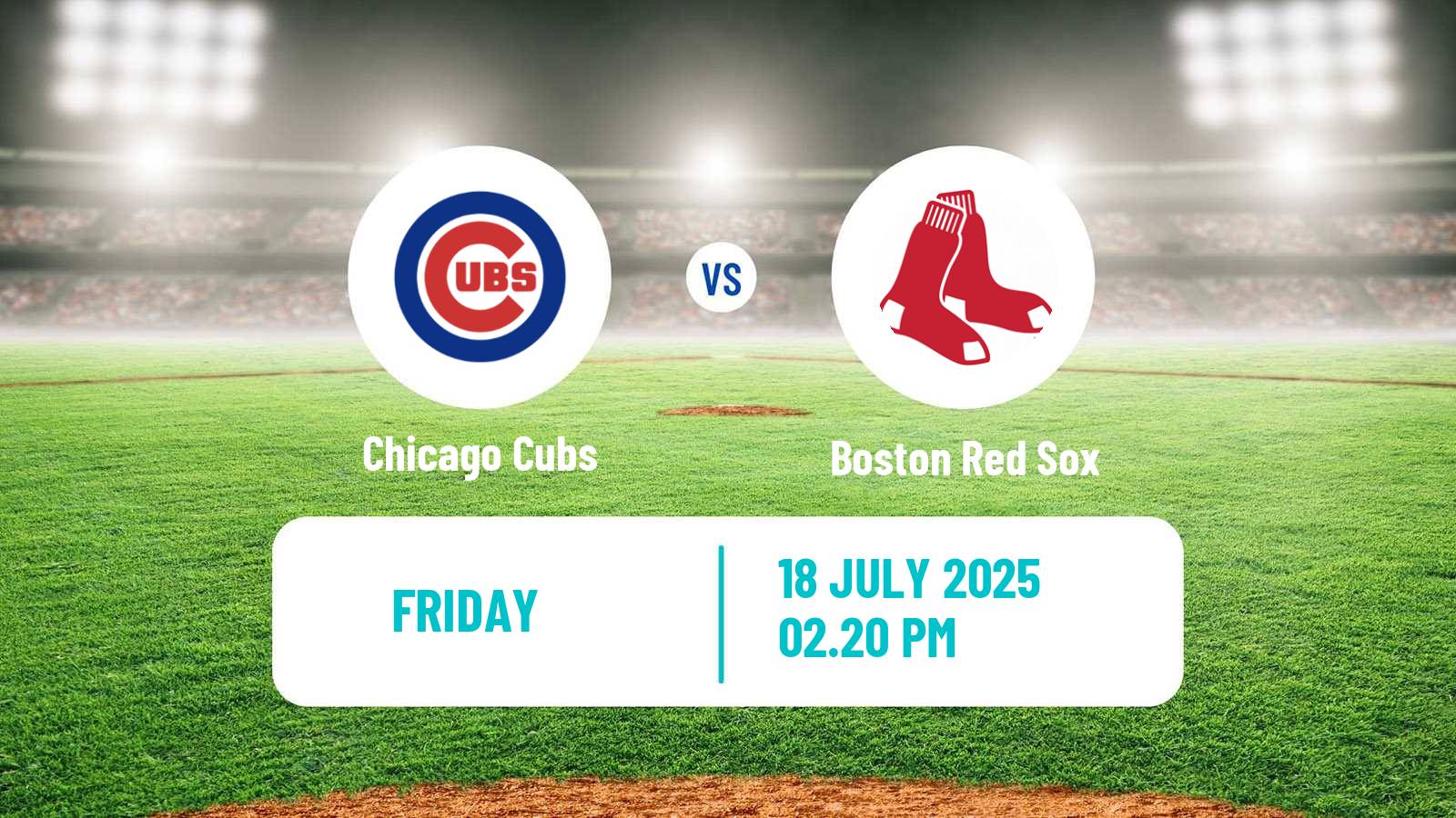 Baseball MLB Chicago Cubs - Boston Red Sox