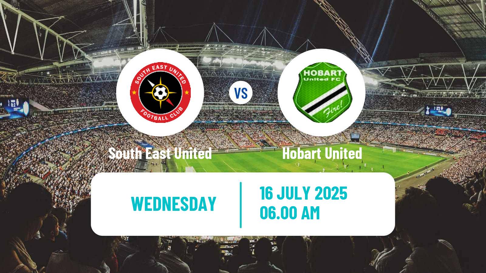 Soccer Australian Tasmania Southern Championship South East United - Hobart United