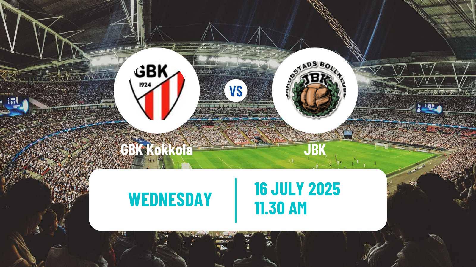 Soccer Finnish Kakkonen Group C GBK Kokkola - JBK