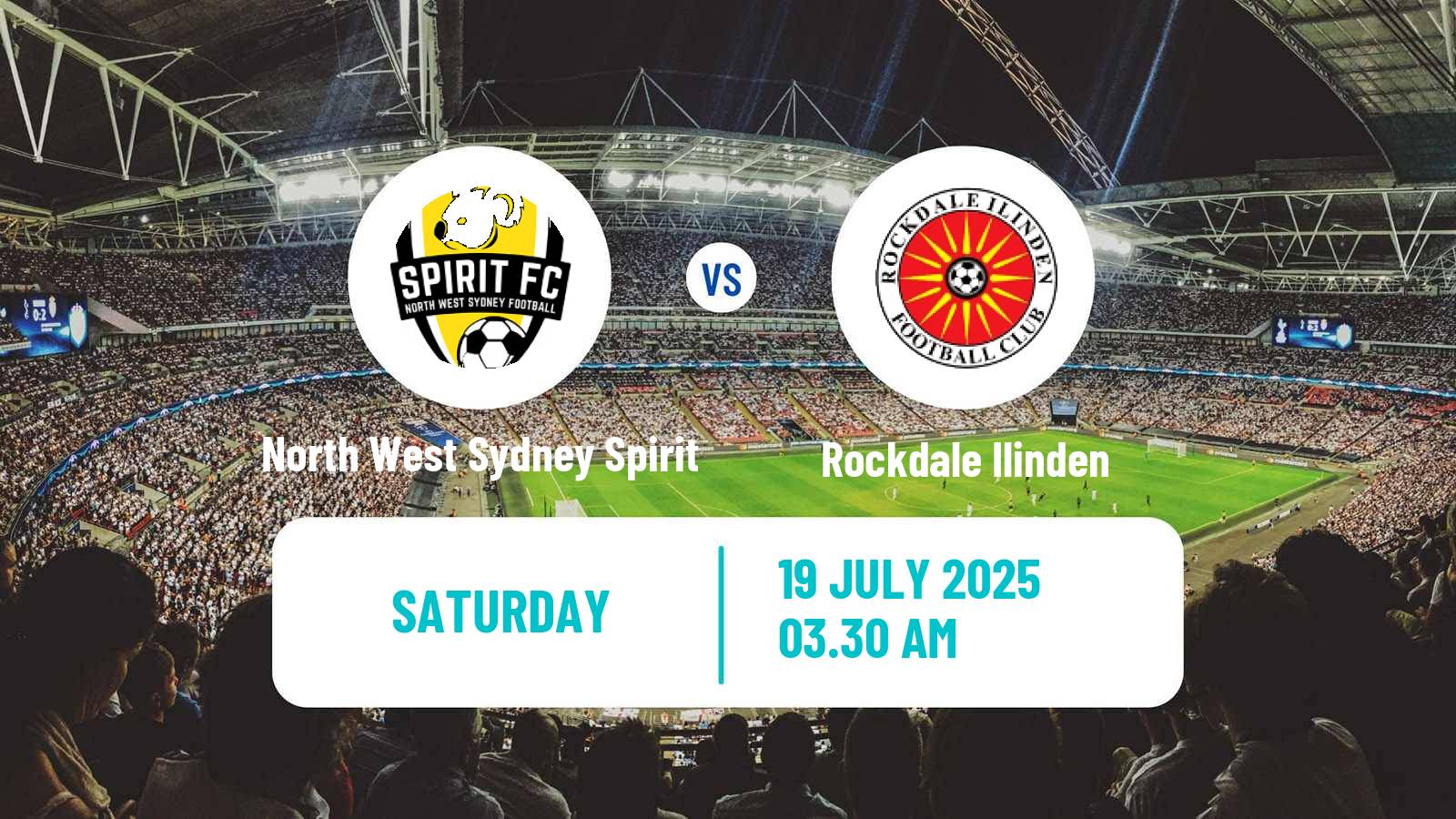 Soccer Australian NPL NSW North West Sydney Spirit - Rockdale Ilinden
