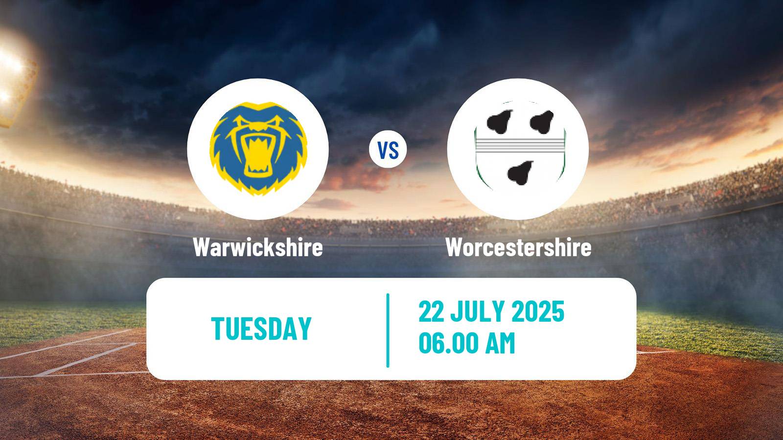 Cricket County Championship One Cricket Warwickshire - Worcestershire