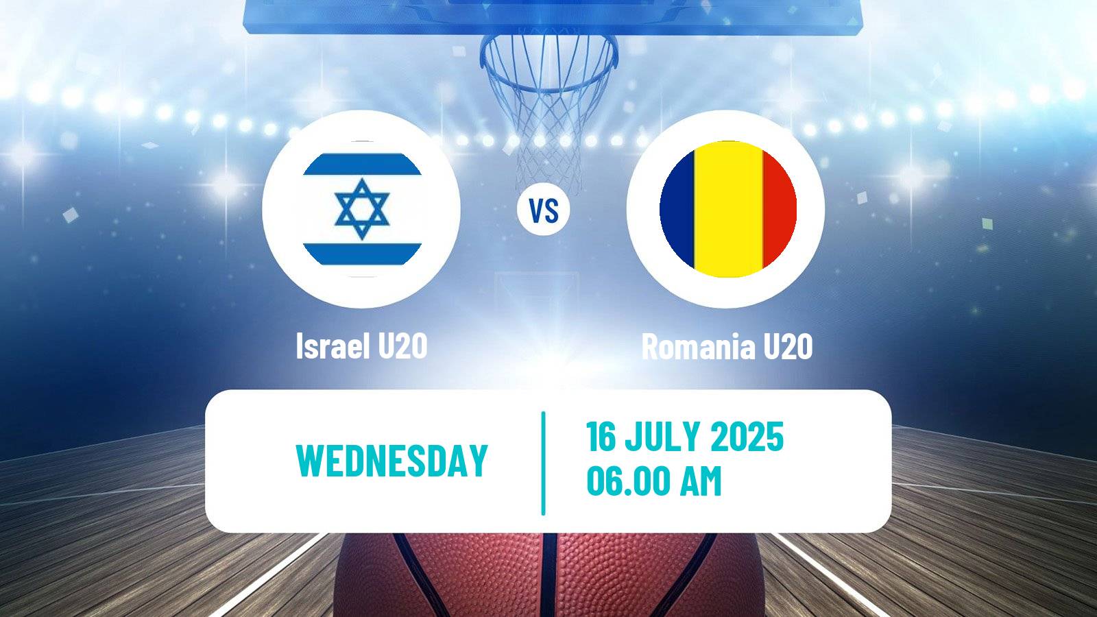 Basketball EuroBasket U20 Israel U20 - Romania U20