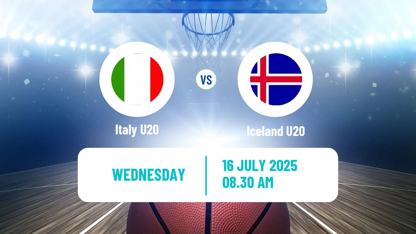 Basketball EuroBasket U20 Italy U20 - Iceland U20