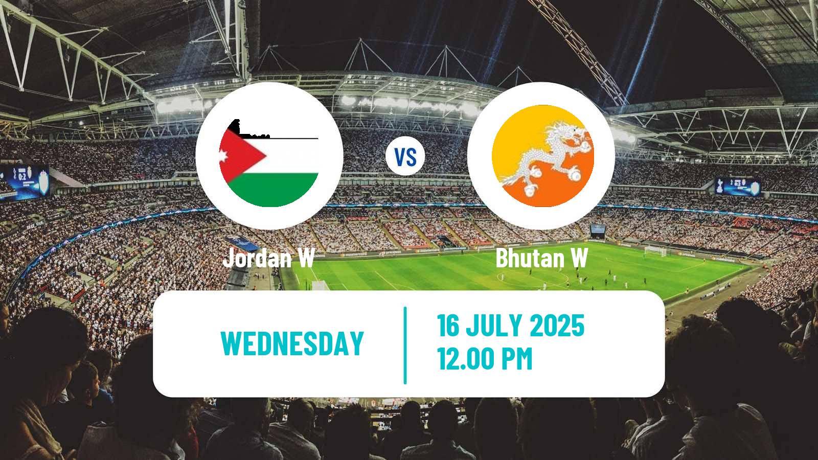 Soccer Asian Cup Women Jordan W - Bhutan W