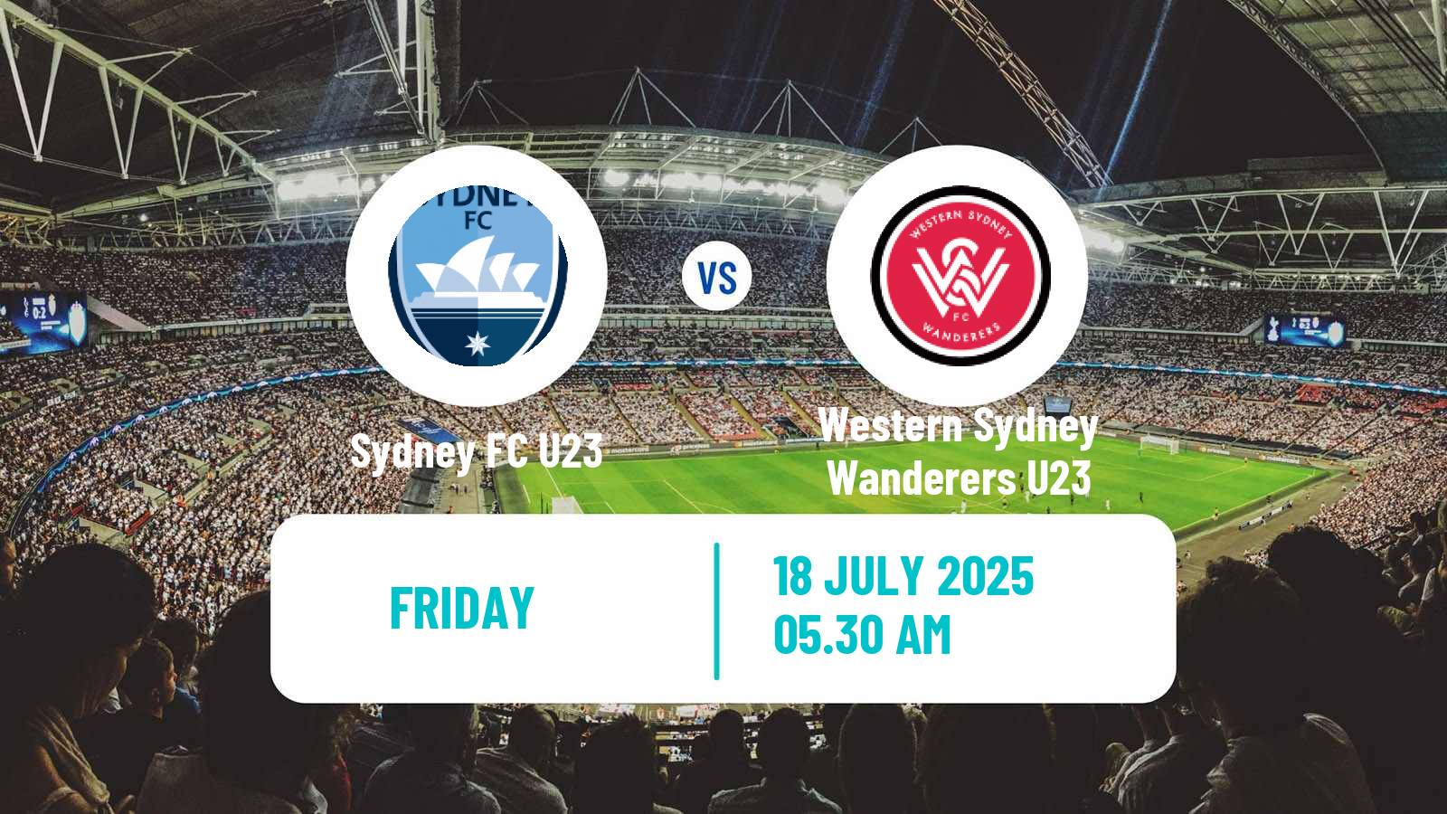 Soccer Australian NPL NSW Sydney FC U23 - Western Sydney Wanderers U23