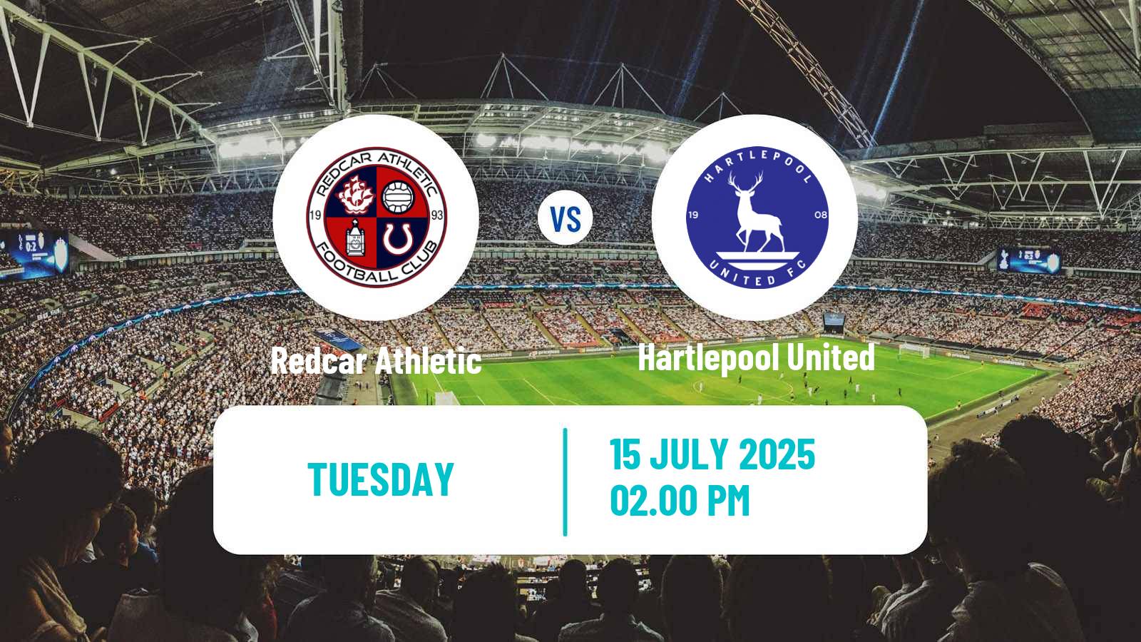 Soccer Club Friendly Redcar Athletic - Hartlepool United