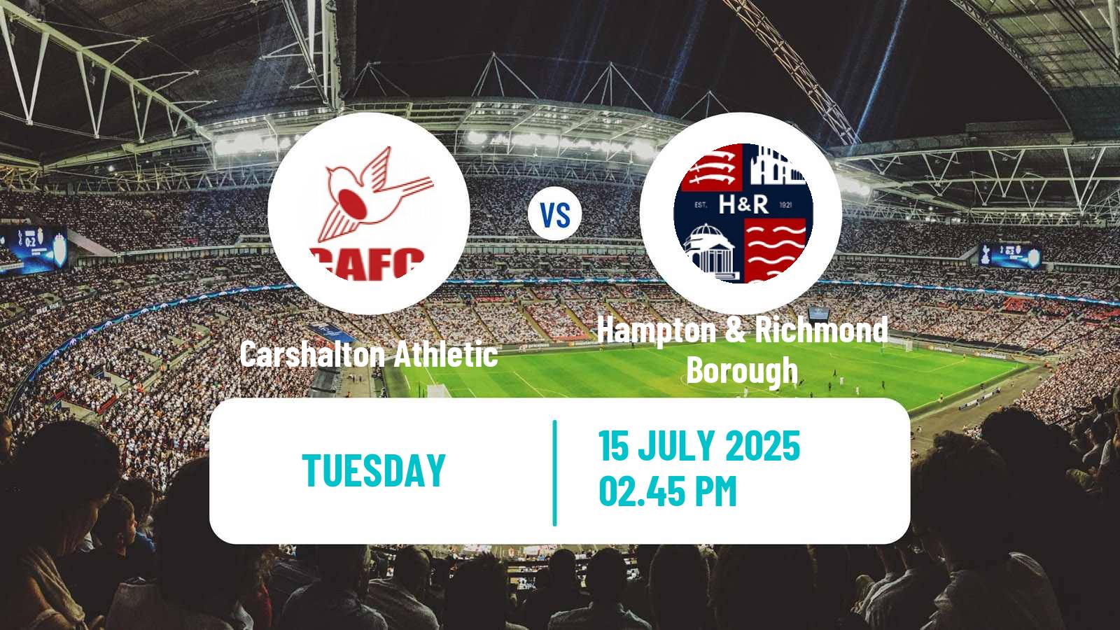 Soccer Club Friendly Carshalton Athletic - Hampton & Richmond Borough