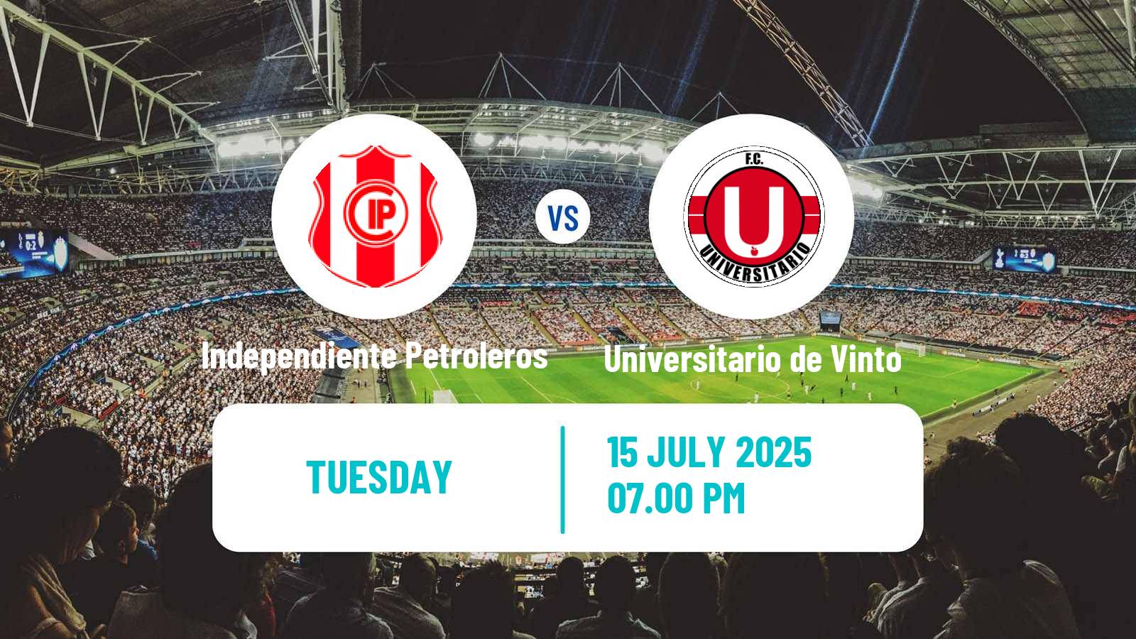 Soccer Bolivian League Cup Independiente Petroleros - Universitario de Vinto