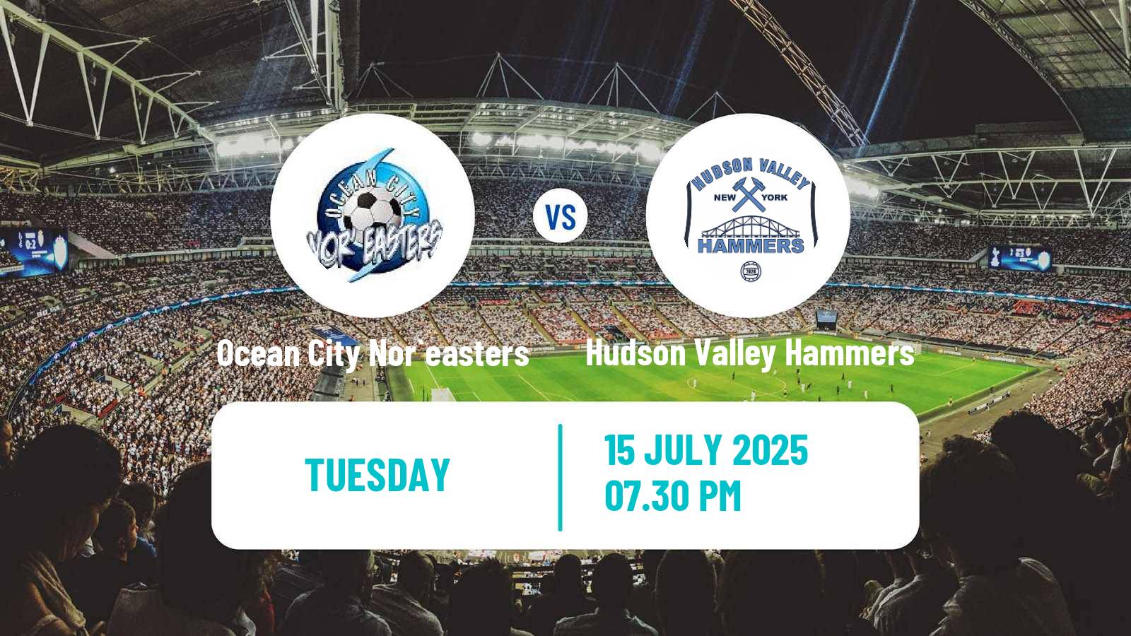 Soccer USL League Two Ocean City Nor`easters - Hudson Valley Hammers