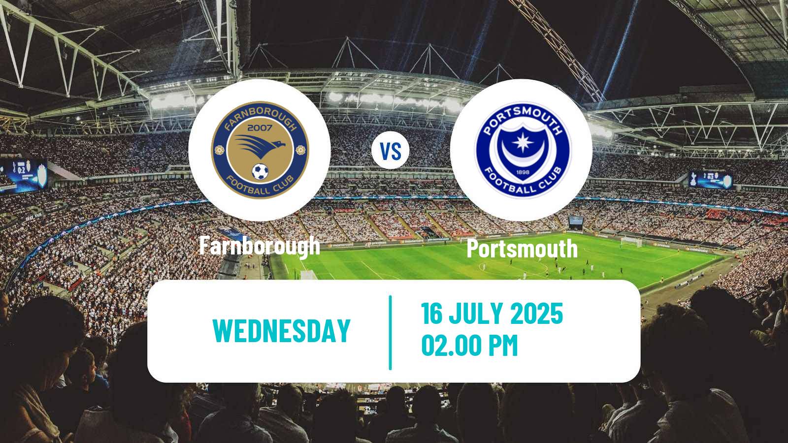 Soccer Club Friendly Farnborough - Portsmouth