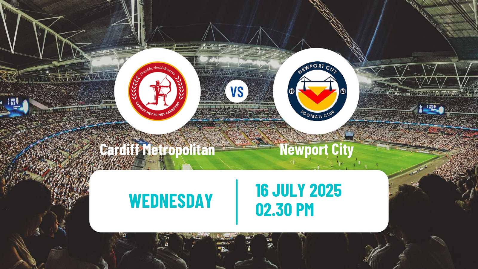 Soccer Club Friendly Cardiff Metropolitan - Newport City